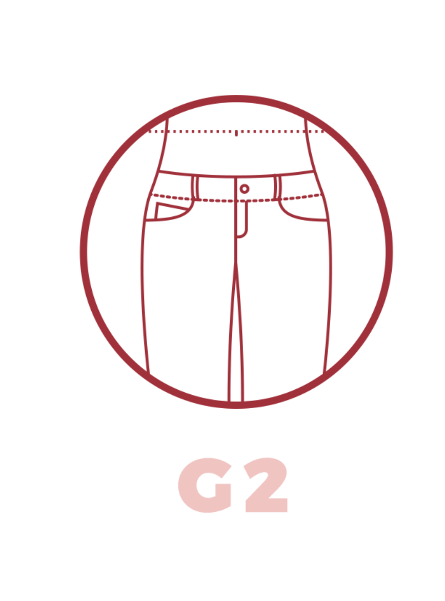 cintura da calça jeans G2